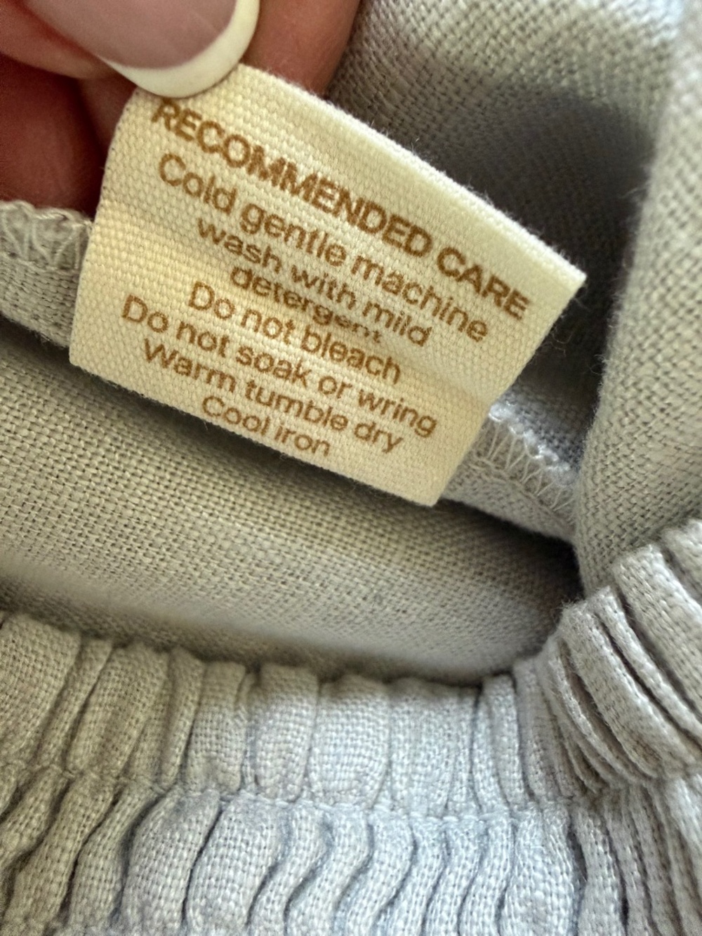 Nomad the Label Milos Linen Pants Oyster (Light Grey) - Picture 16 of 16